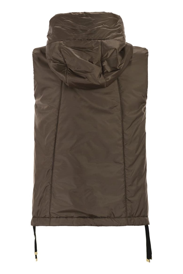 greengo - sleeveless in drip-proof technical fabric by Selfnex