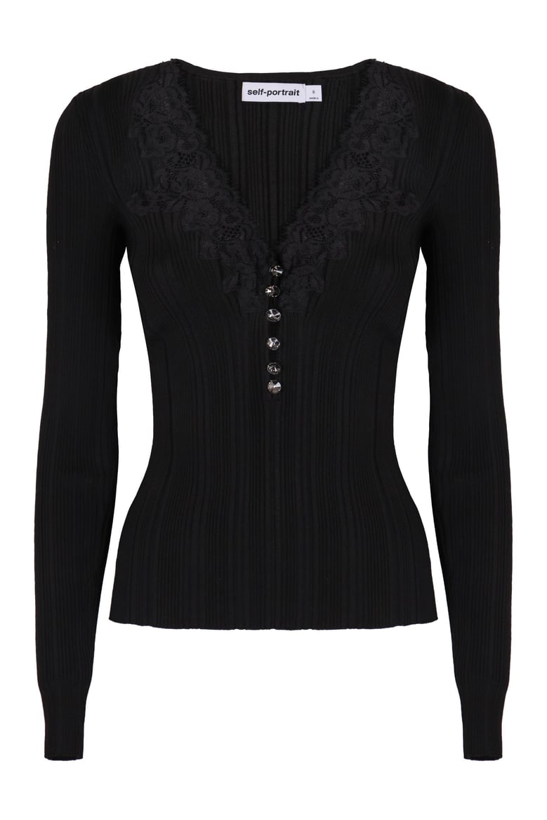 top with lace by Selfnex