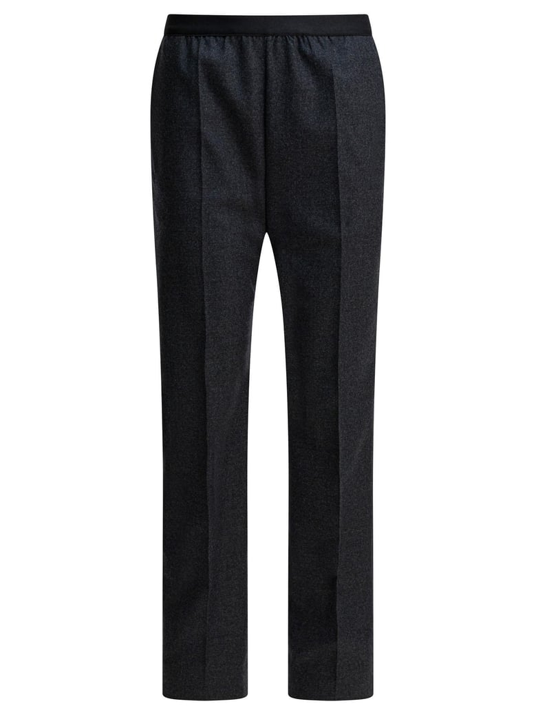 straight-leg pants in wool by Selfnex