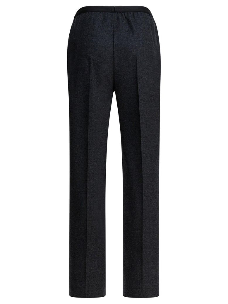 straight-leg pants in wool by Selfnex