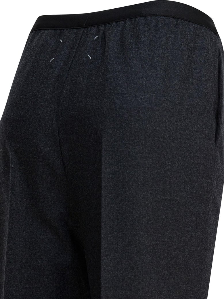 straight-leg pants in wool by Selfnex