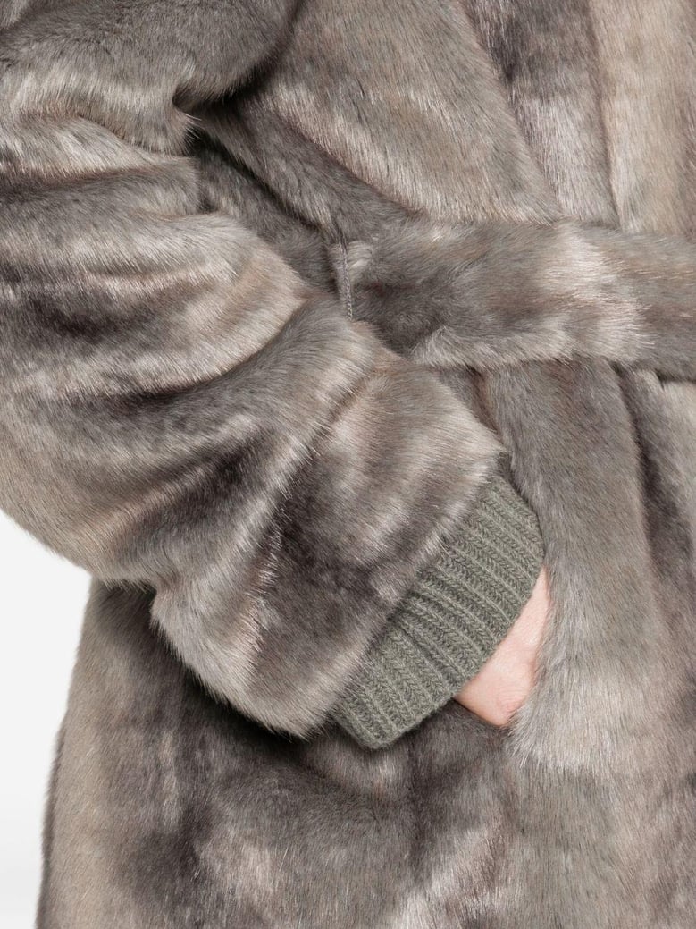 faux fur coat by Selfnex