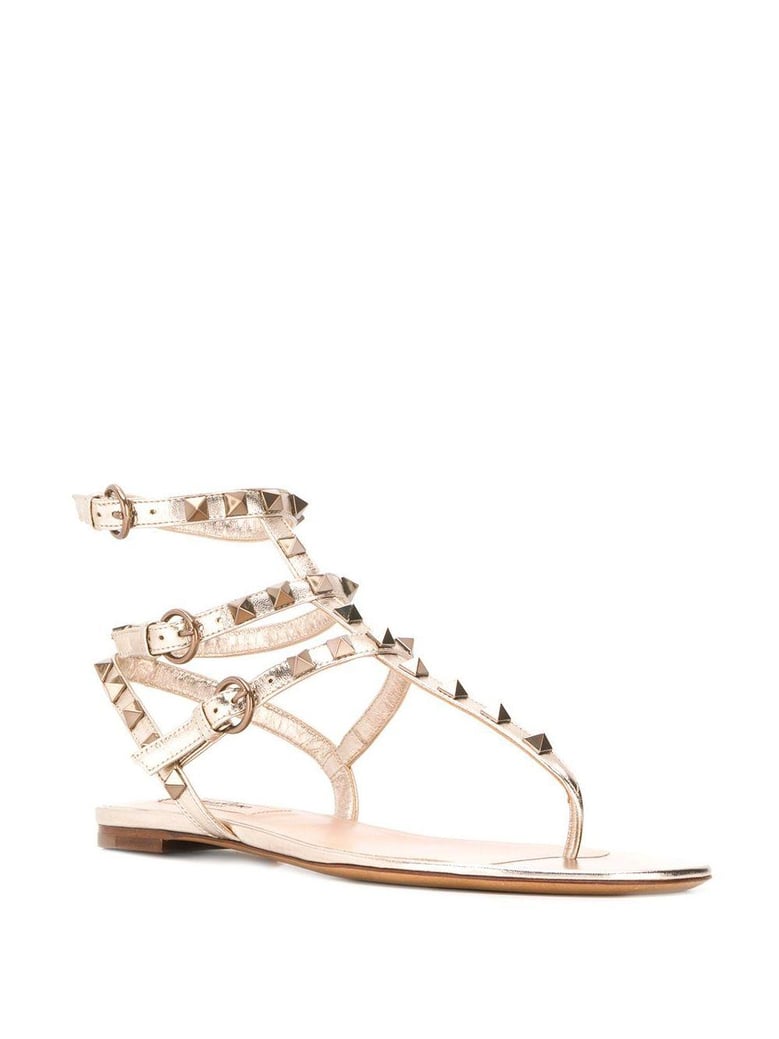 rockstud leather thongs by Selfnex