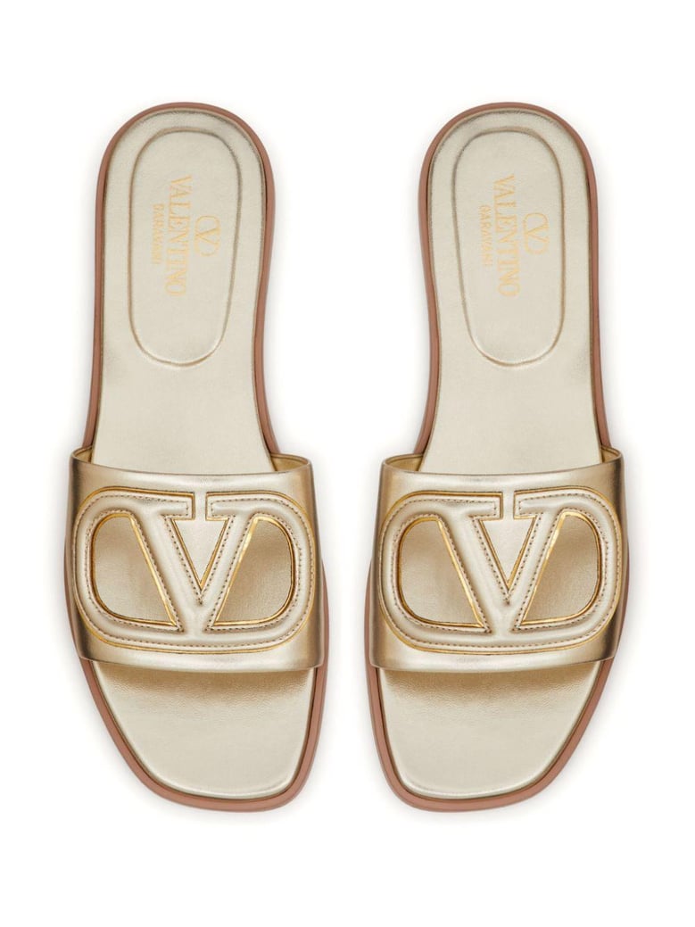 vlogo flat sandals by Selfnex