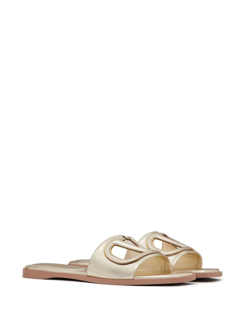 vlogo flat sandals by Selfnex