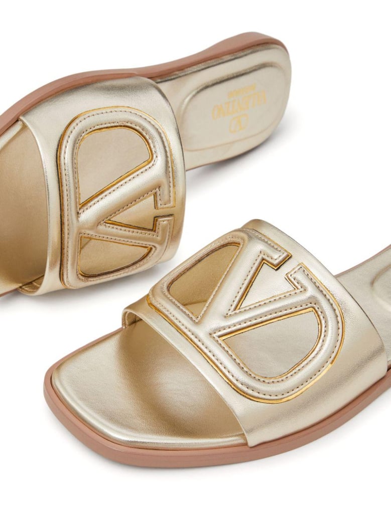 vlogo flat sandals by Selfnex
