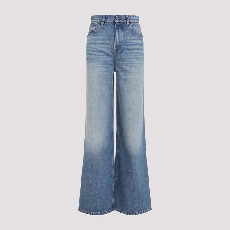 wide-leg denim jeans by Selfnex