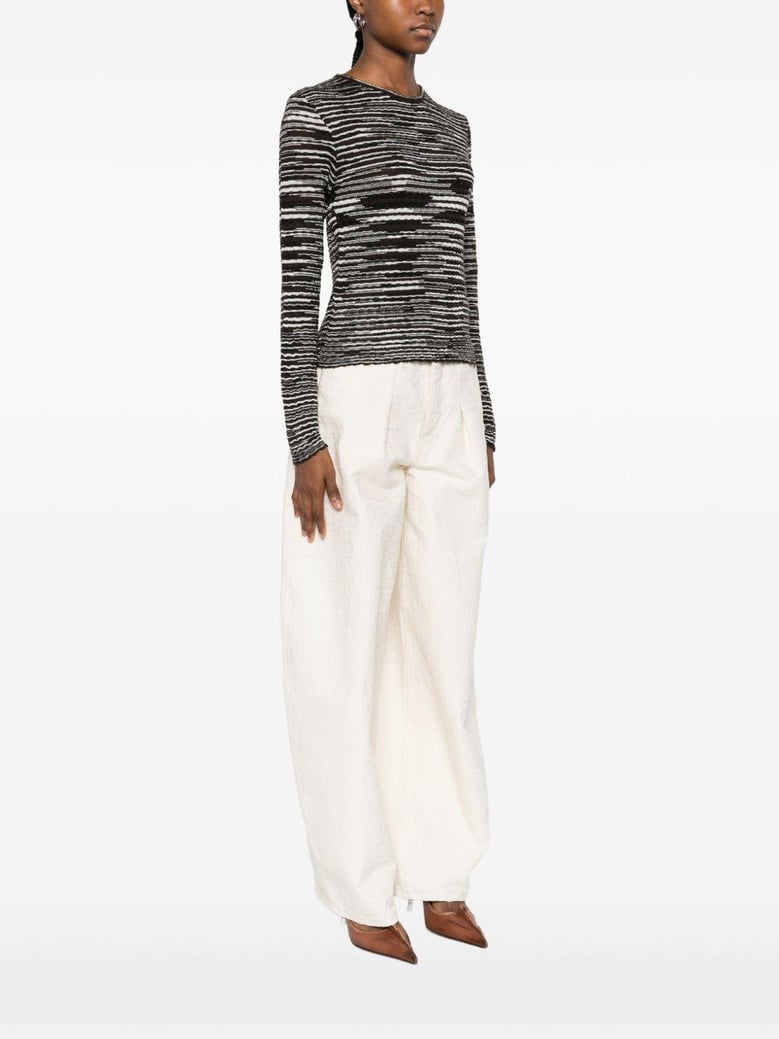 wool blend crewneck sweater by Selfnex