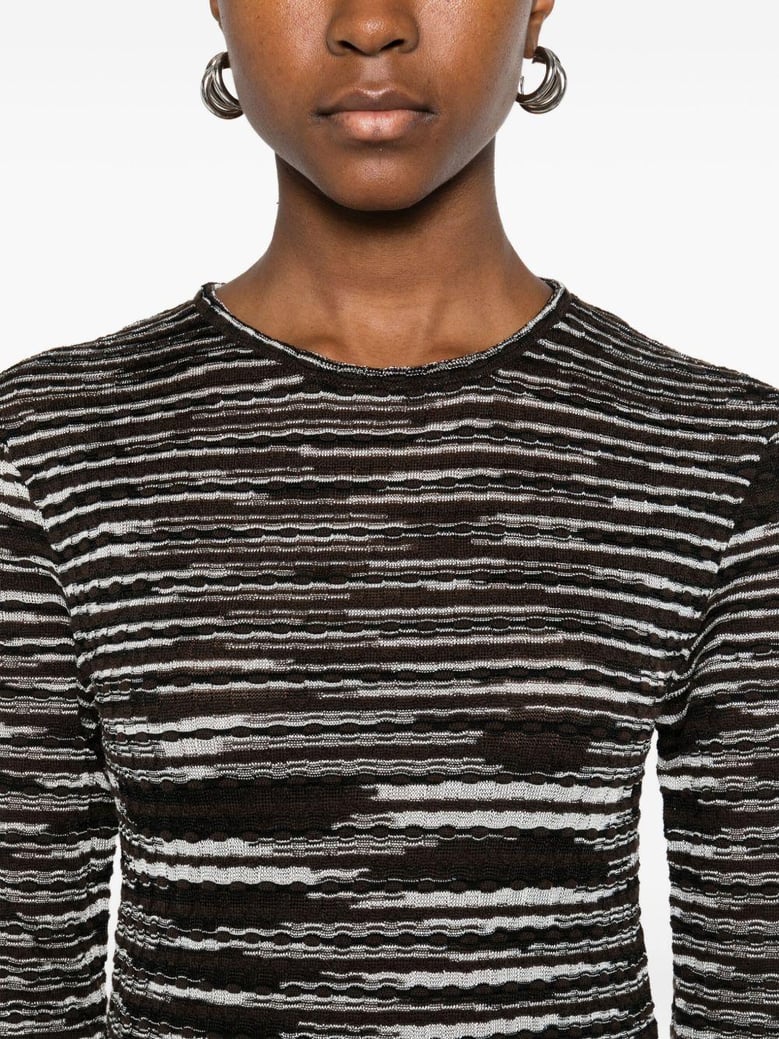wool blend crewneck sweater by Selfnex