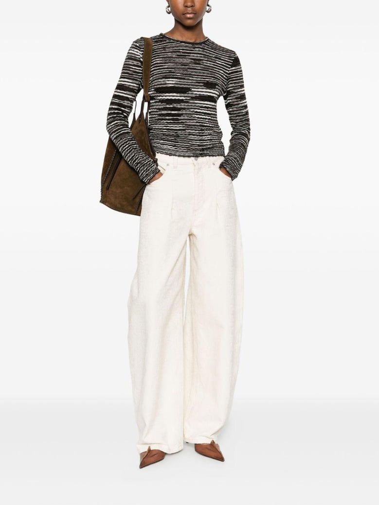 wool blend crewneck sweater by Selfnex