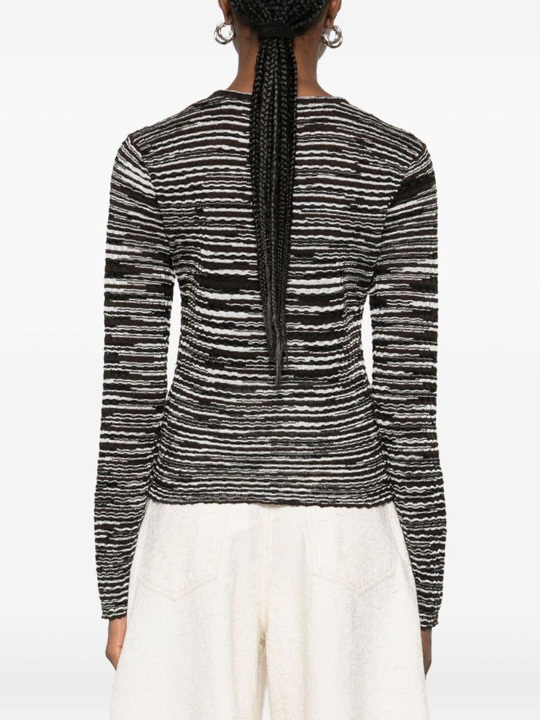 wool blend crewneck sweater by Selfnex