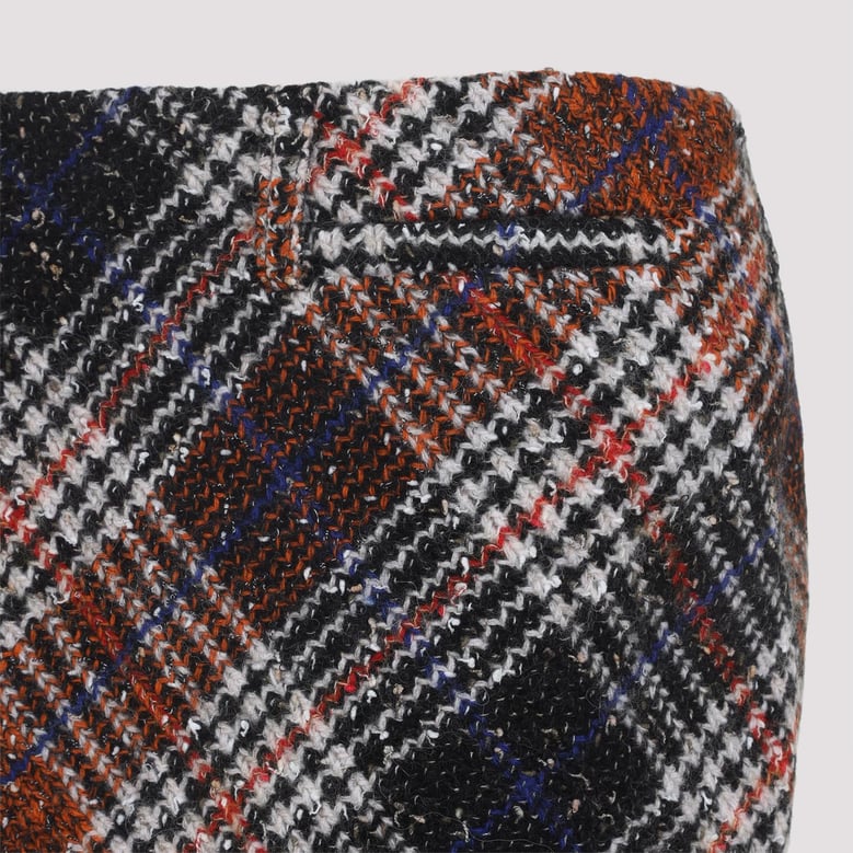 wool blend mini skirt by Selfnex