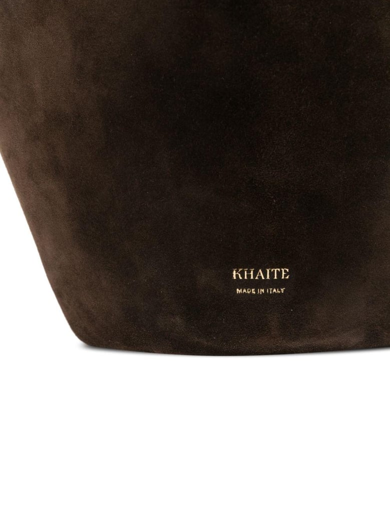 lotus mini leather bucket bag by Selfnex