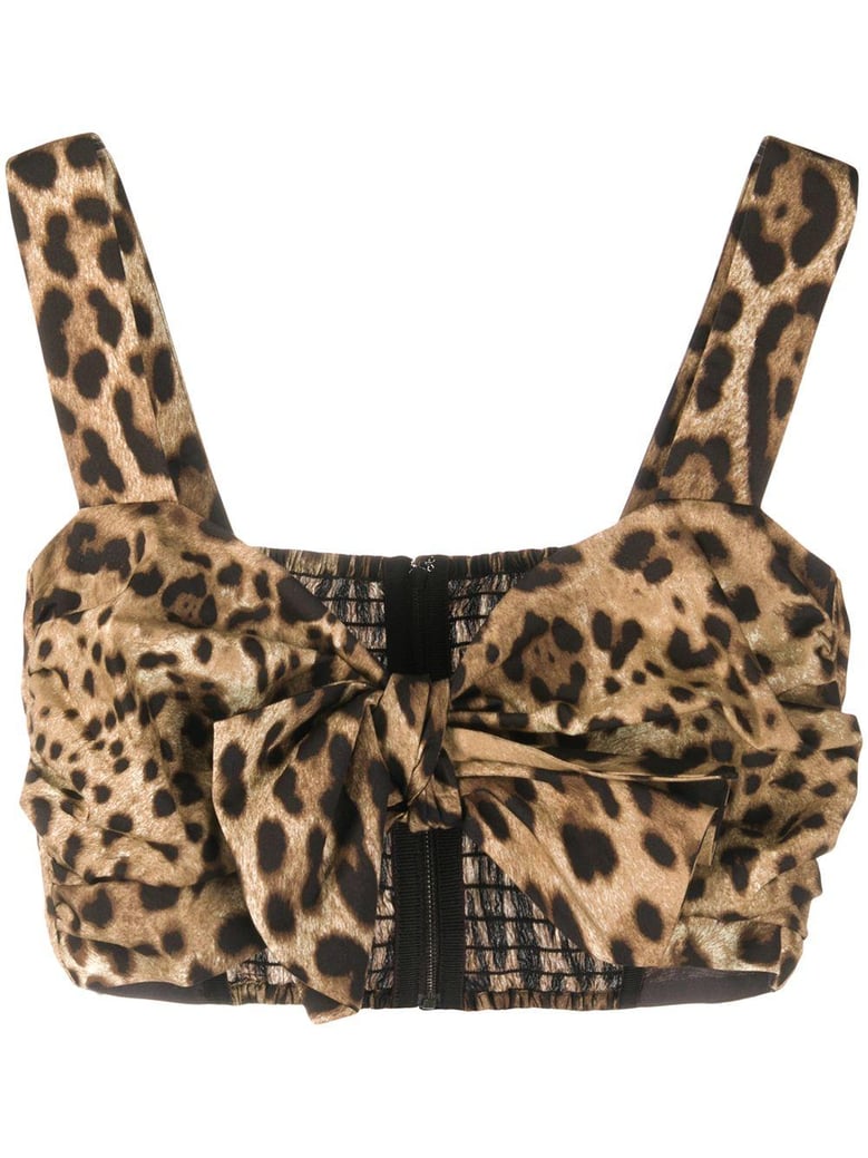 leopard print bustier top by Selfnex