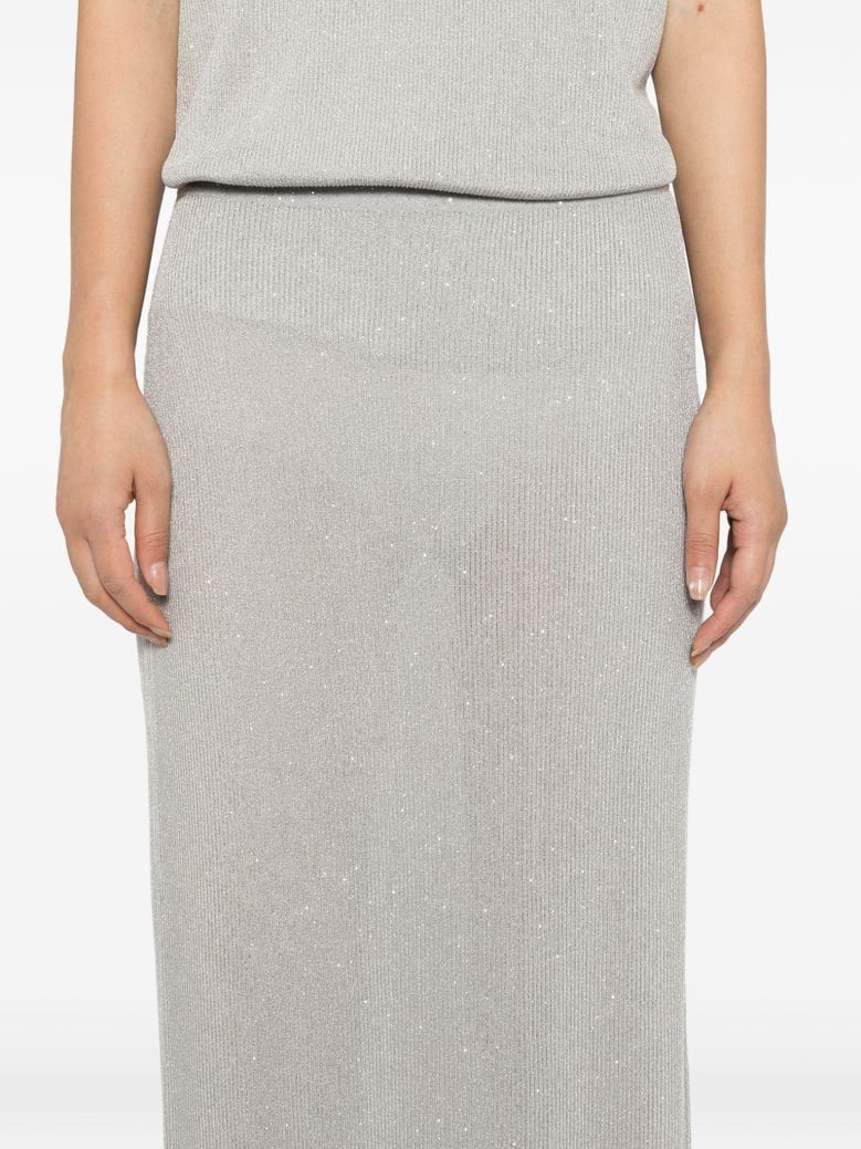 sequined long skirt by Selfnex