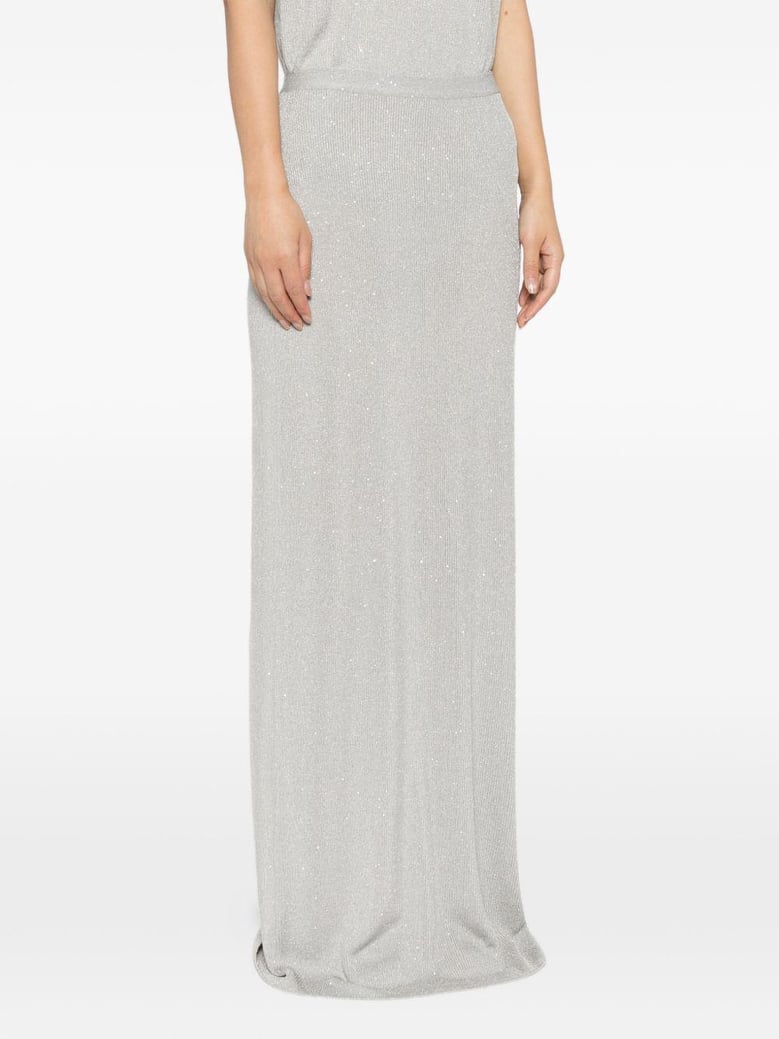 sequined long skirt by Selfnex