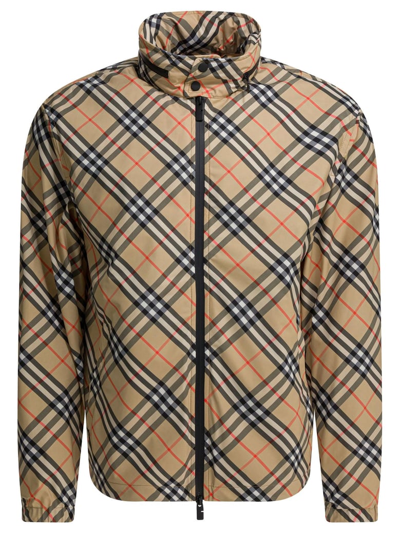 check windbreaker jacket by Selfnex