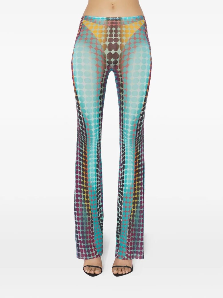 re-edition flare trousers trousers by Selfnex