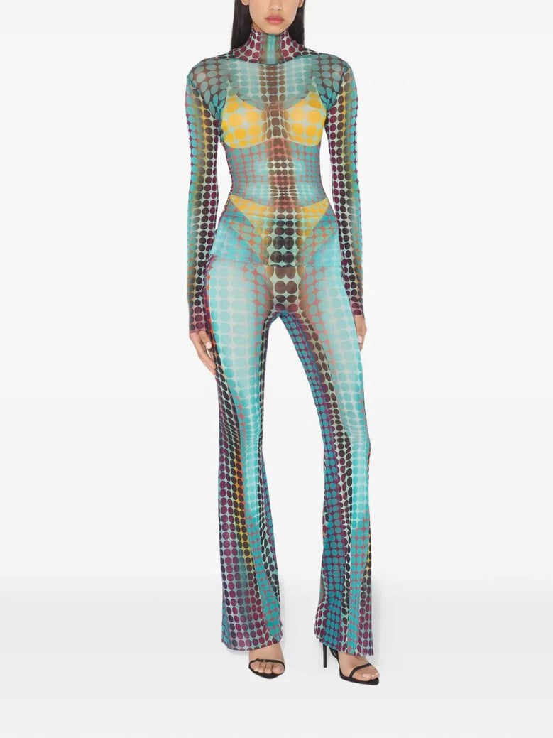 re-edition flare trousers trousers by Selfnex
