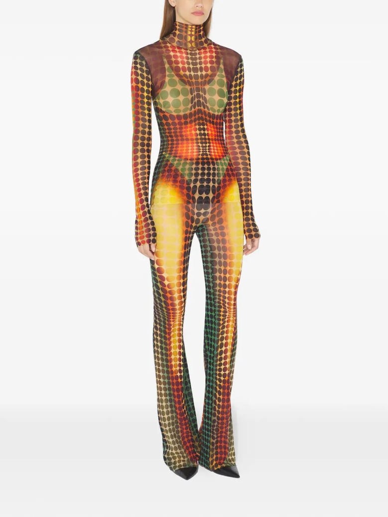 re-edition flare trousers trousers by Selfnex