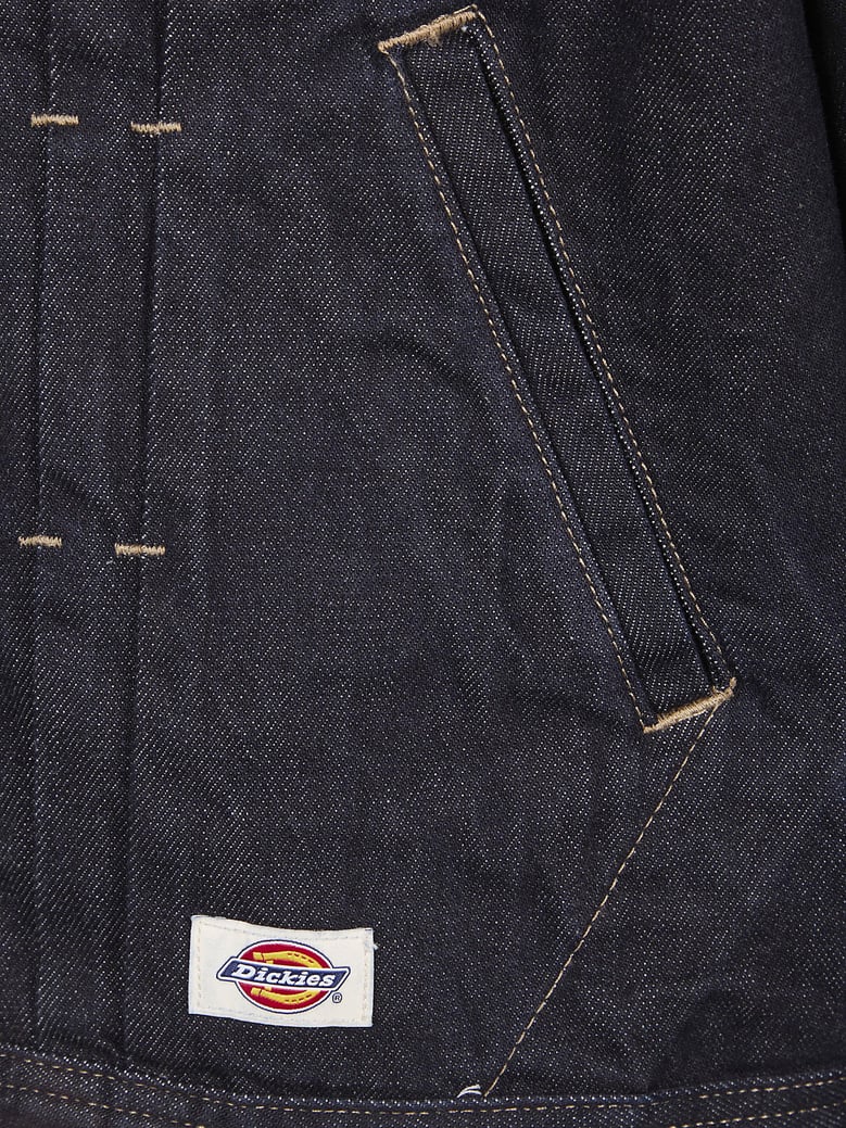 selvedge pleated denim jacket by Selfnex