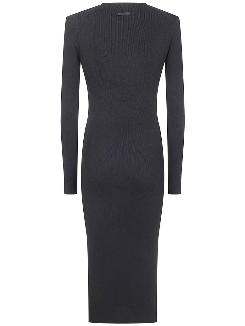 womens rib long sleeve dress by Selfnex
