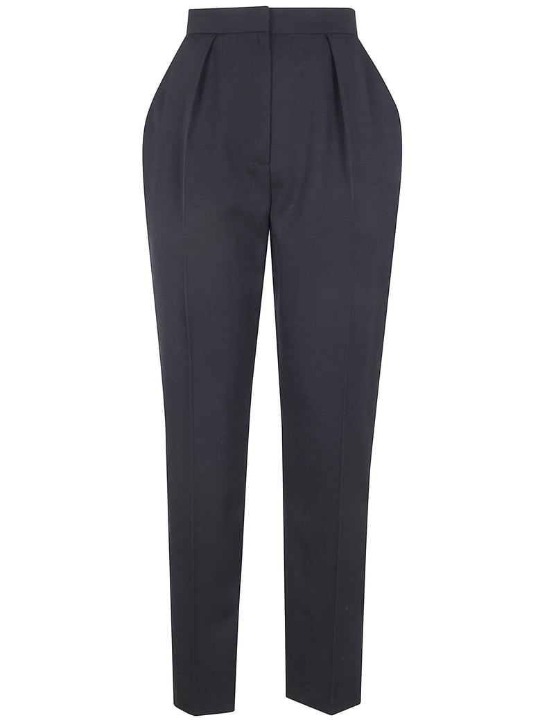 high waisted tailored grain de poudre pants by Selfnex