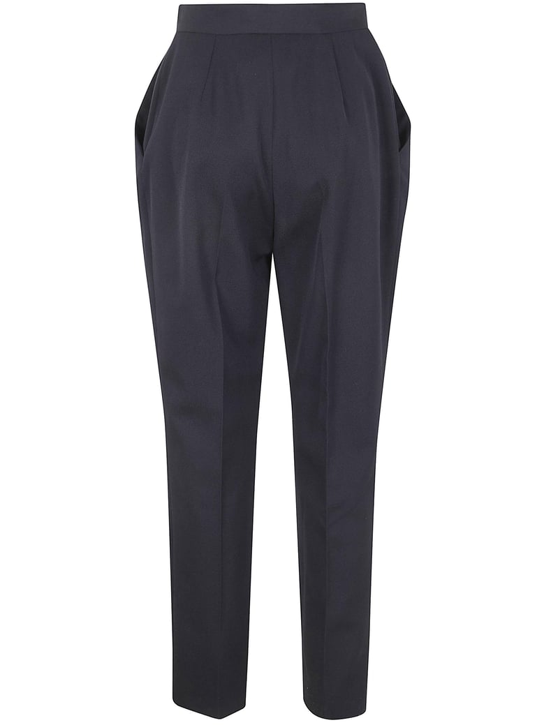 high waisted tailored grain de poudre pants by Selfnex