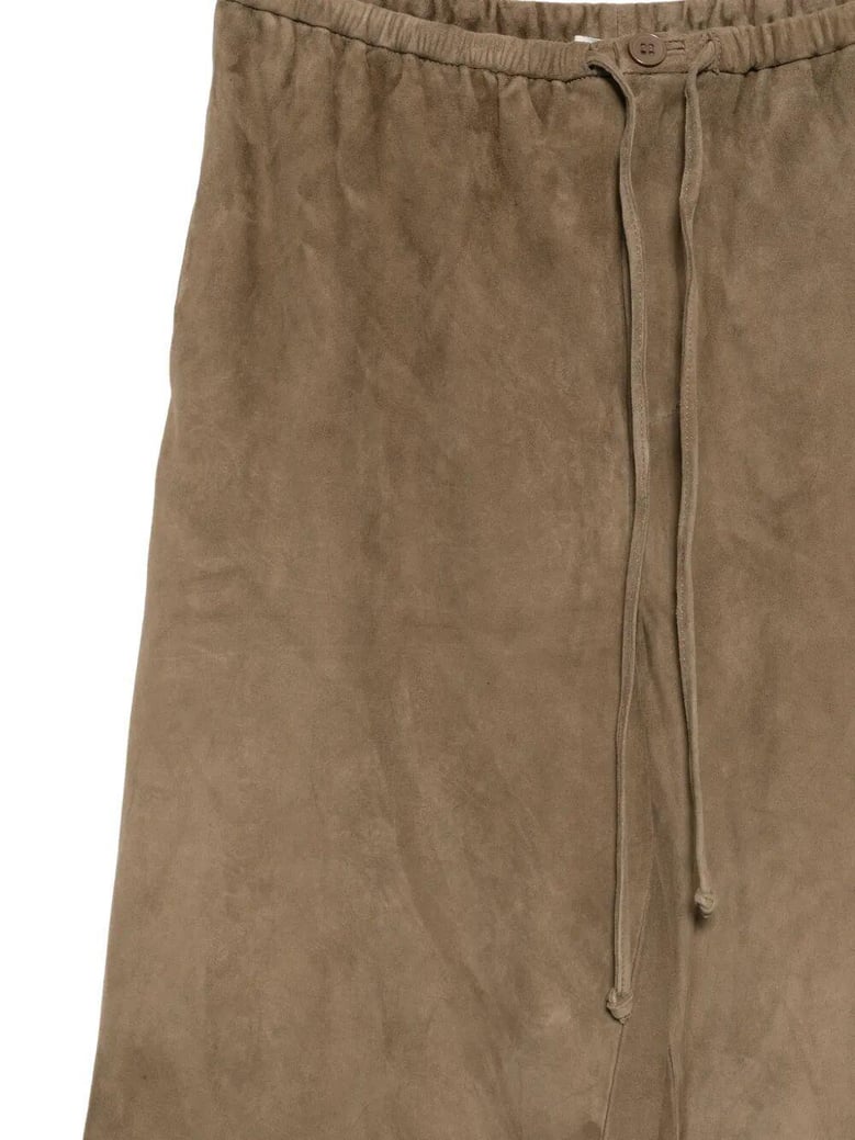 joanni suede wide leg trousers by Selfnex
