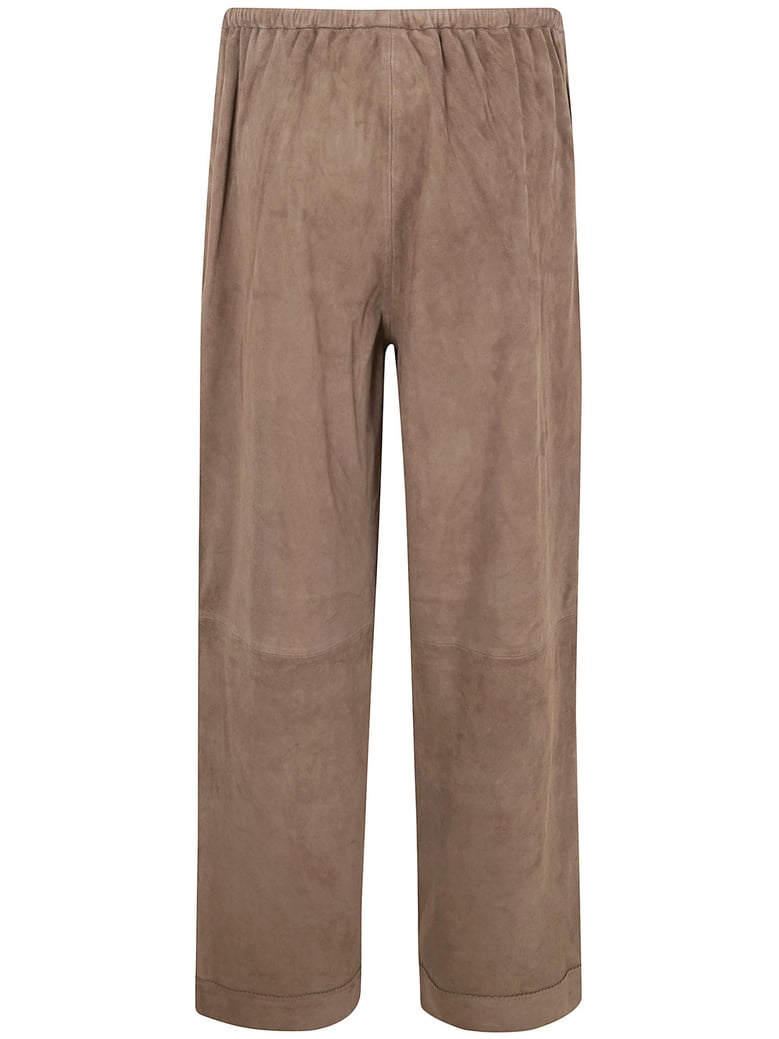 joanni suede wide leg trousers by Selfnex