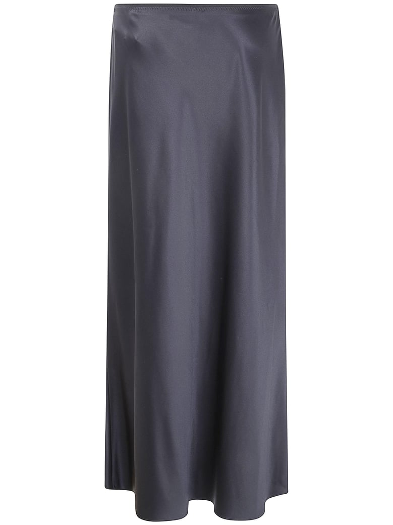 isaak long skirt silk satin by Selfnex