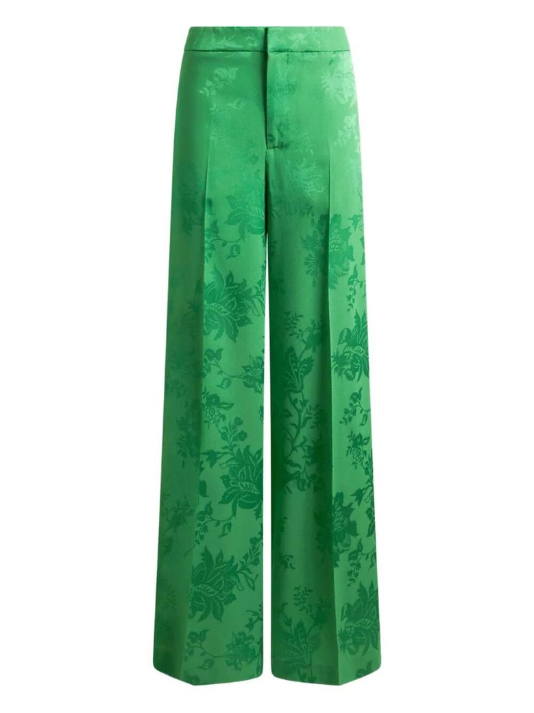 flared high waisted trousers by Selfnex