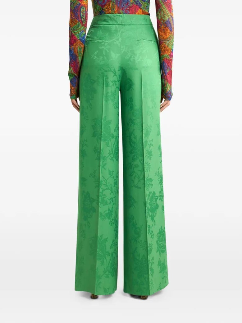 flared high waisted trousers by Selfnex