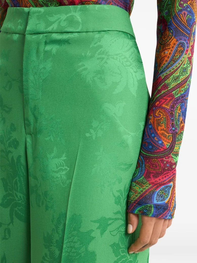 flared high waisted trousers by Selfnex