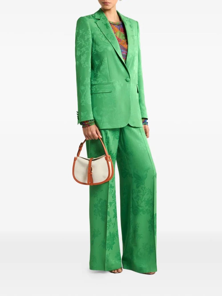 flared high waisted trousers by Selfnex