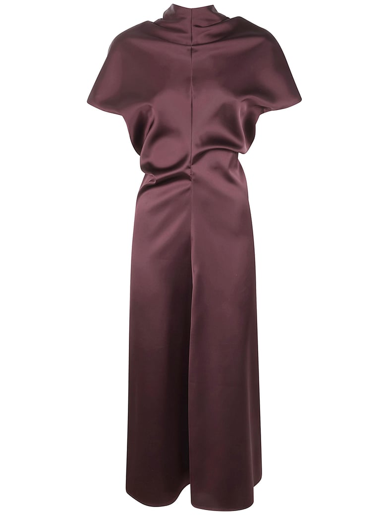 bias cut satin dress by Selfnex