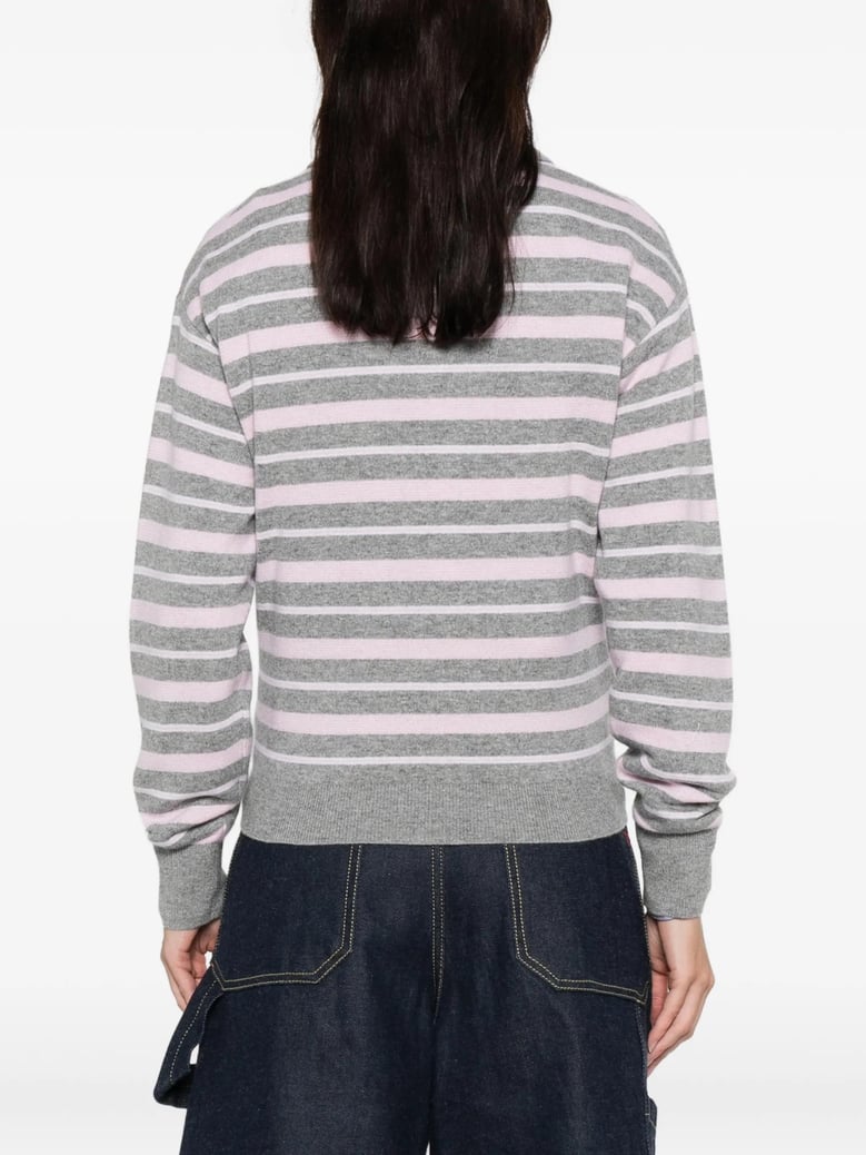 collegiate stripe polo by Selfnex