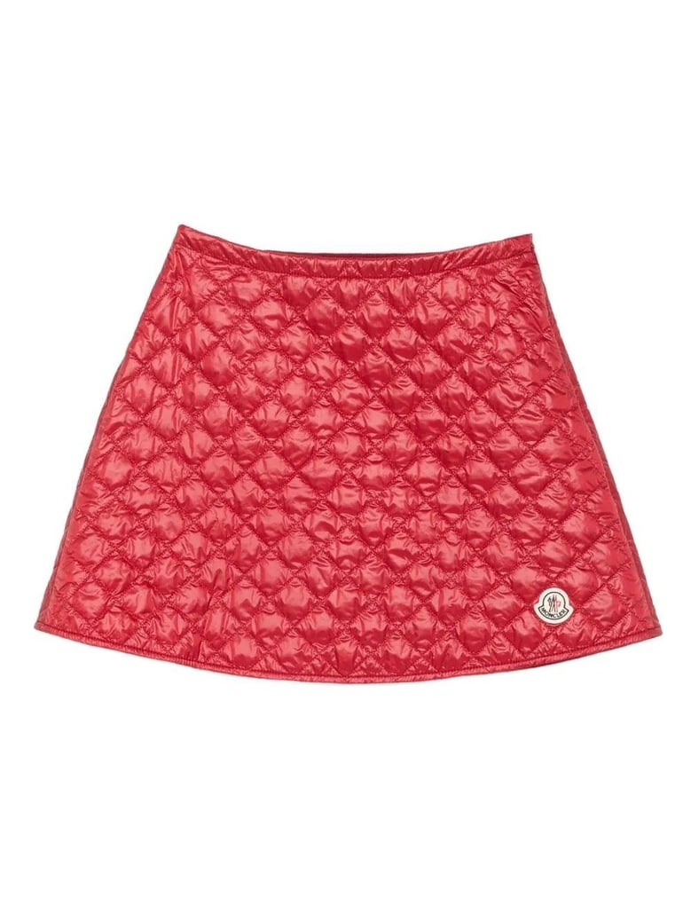diamond-quilted mini a-line skirt by Selfnex