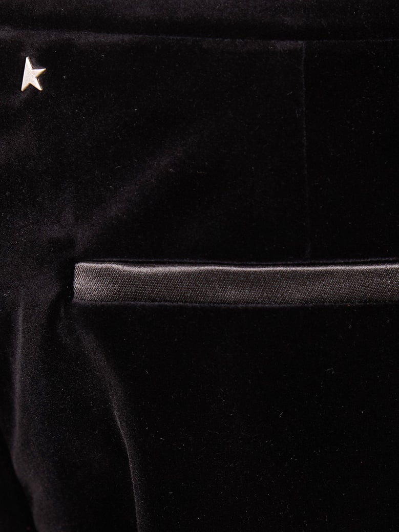 black velvet trousers by Selfnex