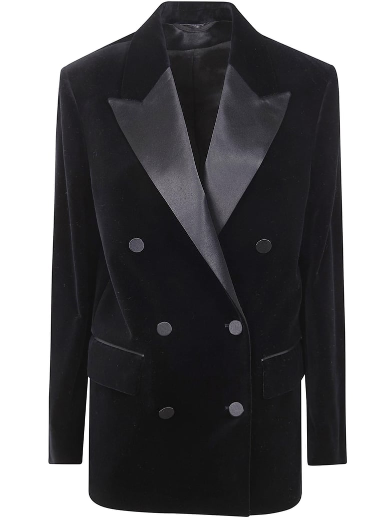 black velvet jacket with satin lapels by Selfnex