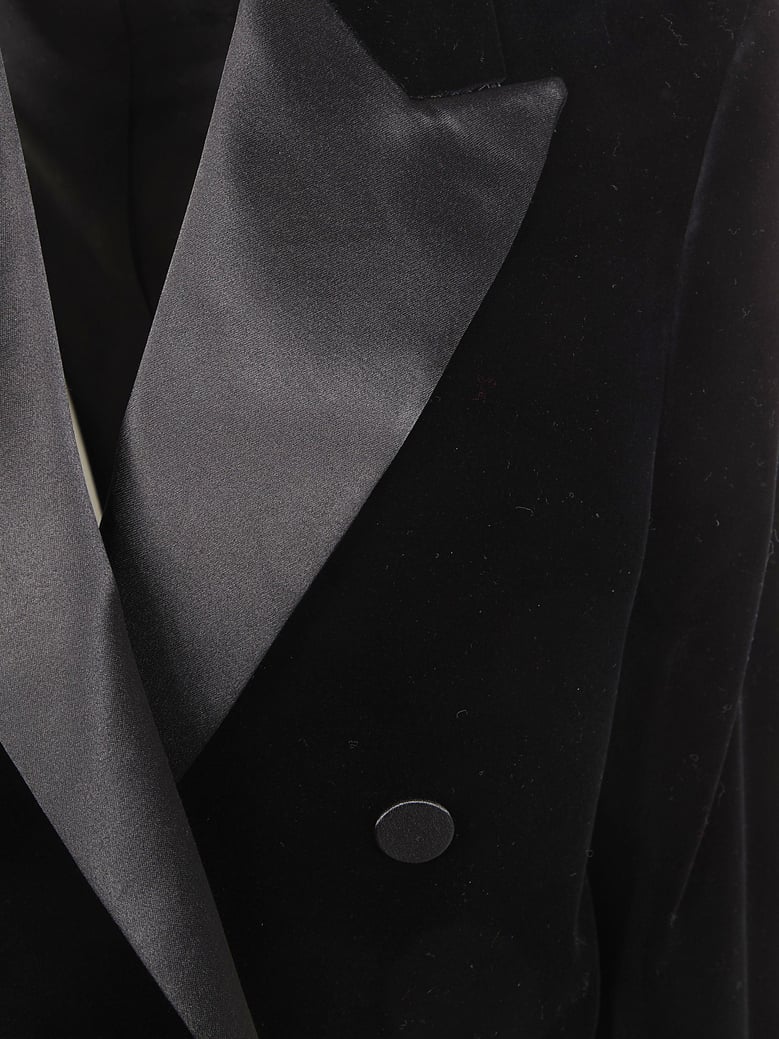 black velvet jacket with satin lapels by Selfnex