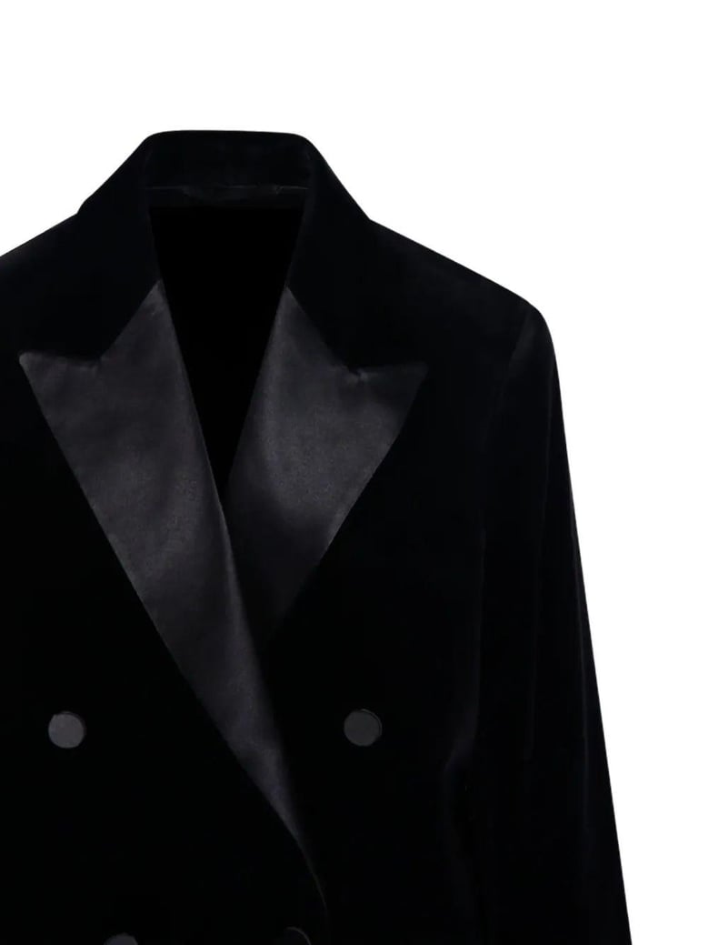 black velvet jacket with satin lapels by Selfnex