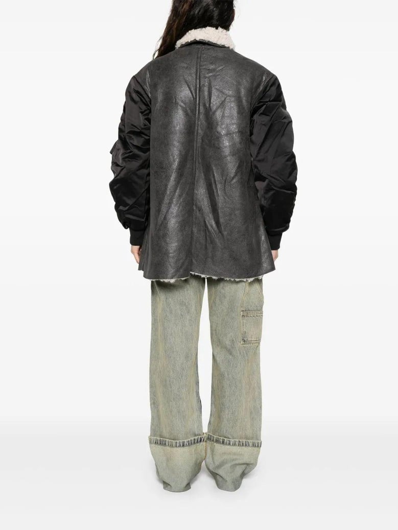 metallic-effect bomber jacket by Selfnex