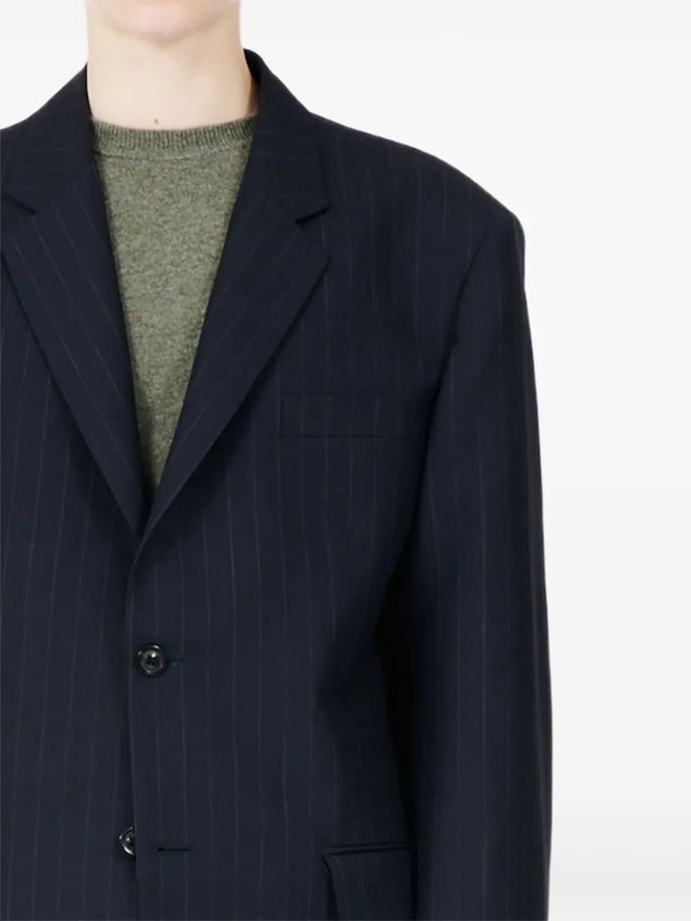 pinstripe single-breasted blazer by Selfnex
