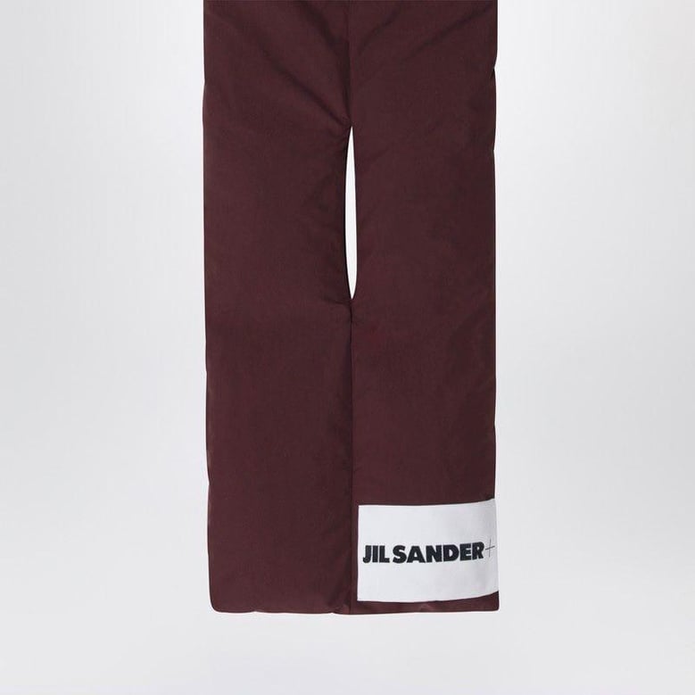 plum padded scarf with logo by Selfnex