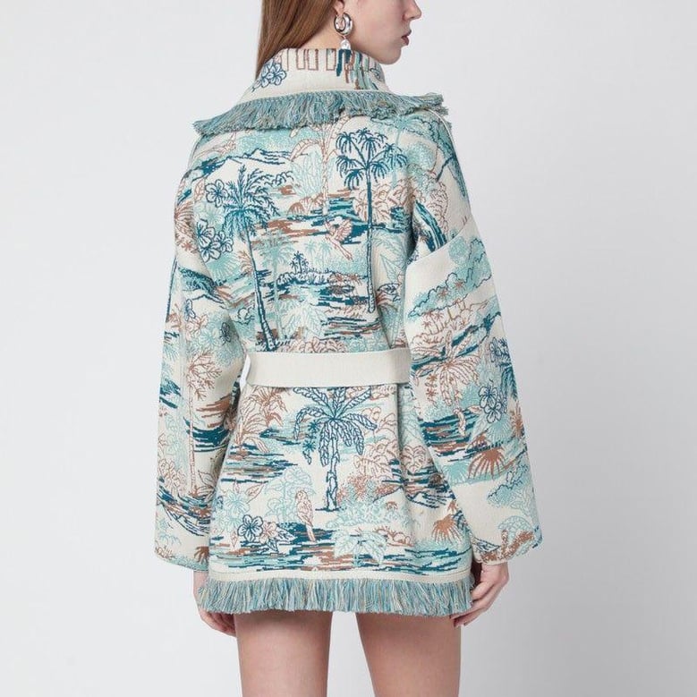 lost in the blue multicolour cardigan by Selfnex