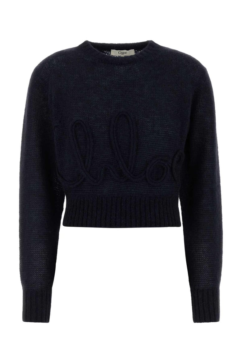 navy blue alpacablend sweater by Selfnex