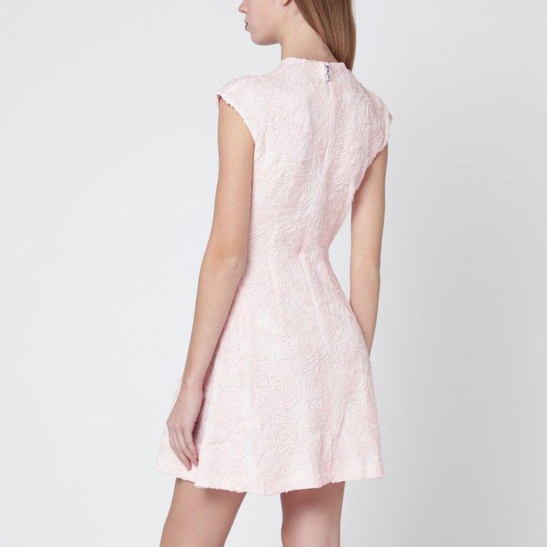 short pink mesh dress by Selfnex