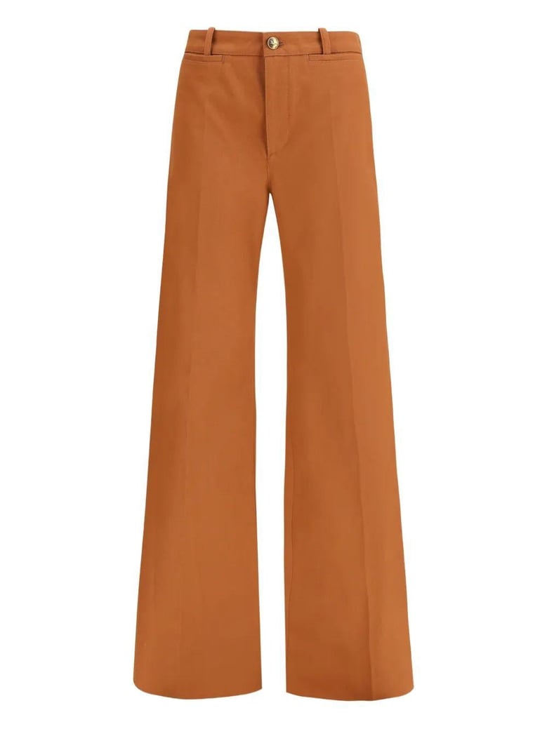 high waisted flared leg trousers by Selfnex