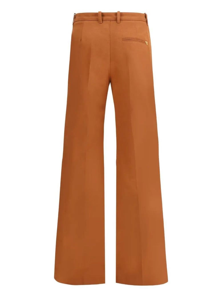 high waisted flared leg trousers by Selfnex